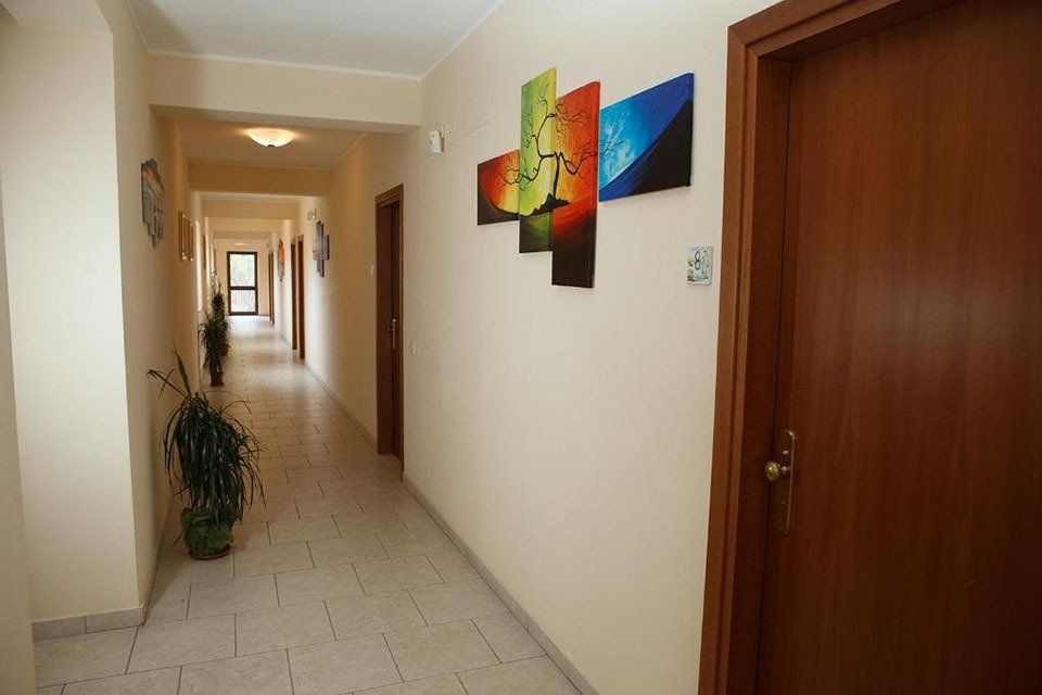 farmhouse hallway and rooms