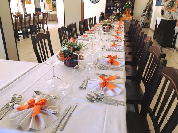 table set for event