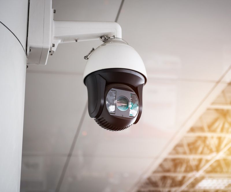 CCTV Security Camera Hanging On The Wall — John B Electrical In Wooragee VIC