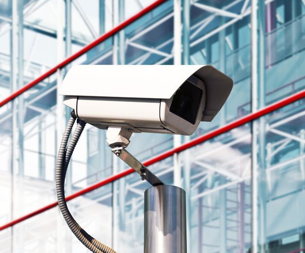 Security Camera Installed In A Modern Building — John B Electrical In Thurgoona NSW