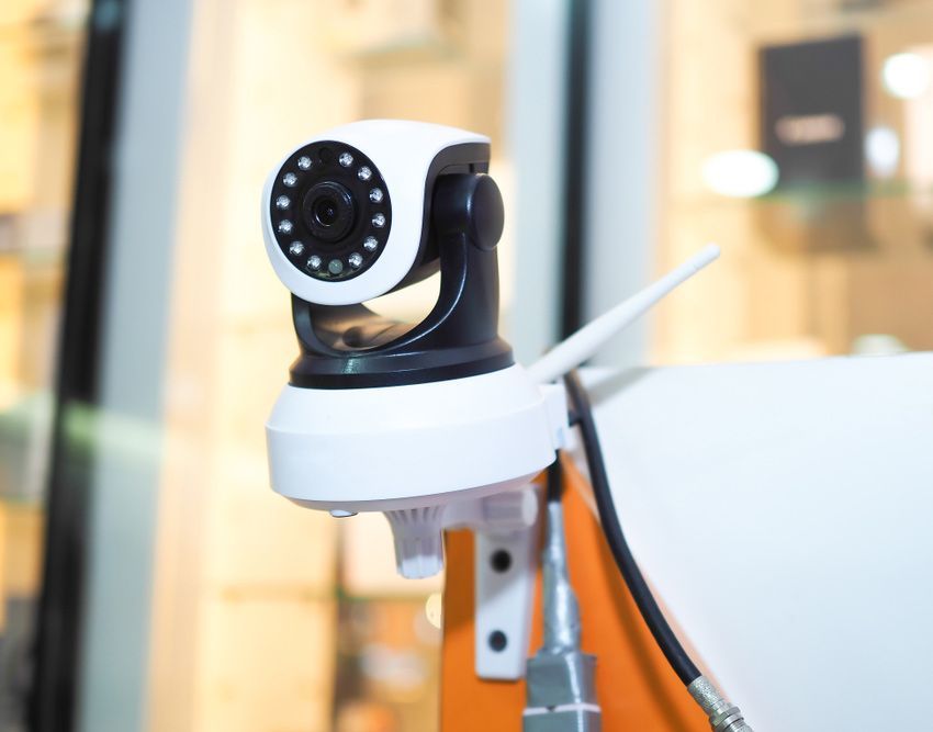 Security Camera On The Commercial Building — John B Electrical In Thurgoona NSW