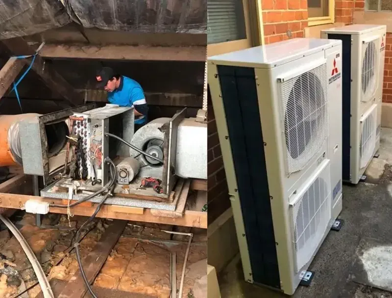 Electrician Installed New Air Conditioning Indoors Unit — John B Electrical In Wooragee VIC