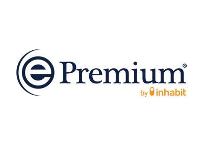 Logo for Premium by Inhabit, featuring a blue
