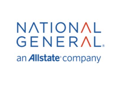 National General logo, blue text with red angled lines,