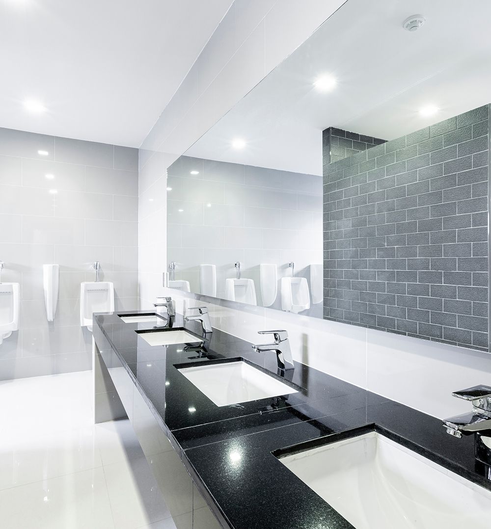 modern commercial restroom