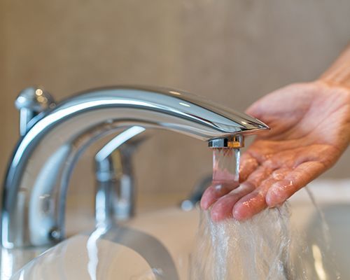 running faucet