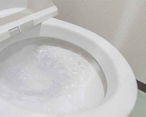 toilet flushing
