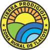 Sello circular, borde amarillo, 