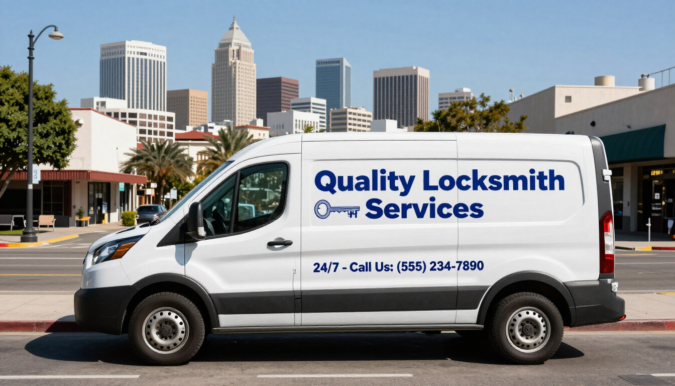 A professional locksmith in Toledo working on a residential door lock.