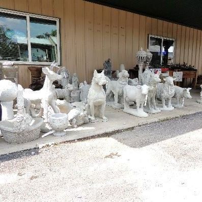 Outside Garden figures
