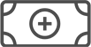 gray income dollar icon