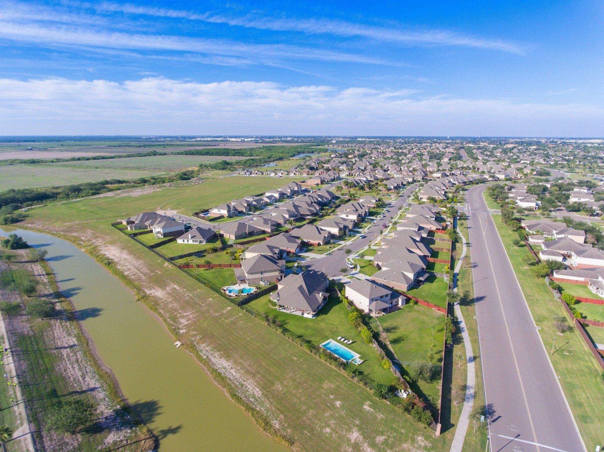 Residential Development residential area with large green areas
