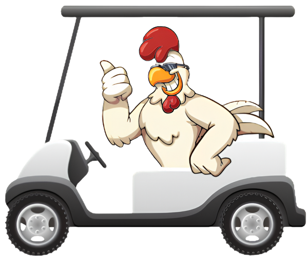 Chickens Golf Carts & Small Engine Equipment Logo