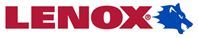 The lenox logo is red and blue with a blue star.