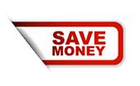 save money text image