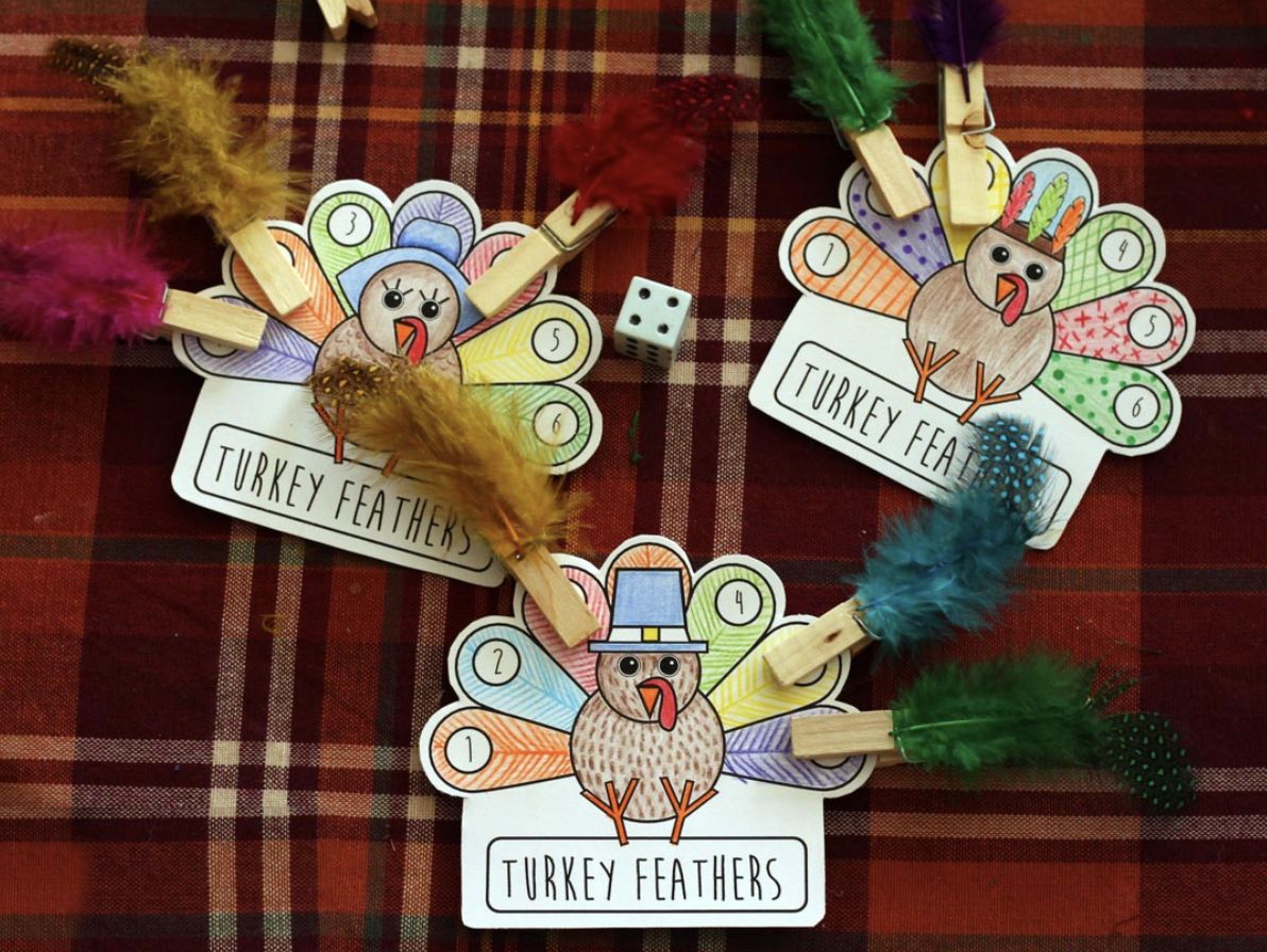 Thanksgiving turkey craft photo