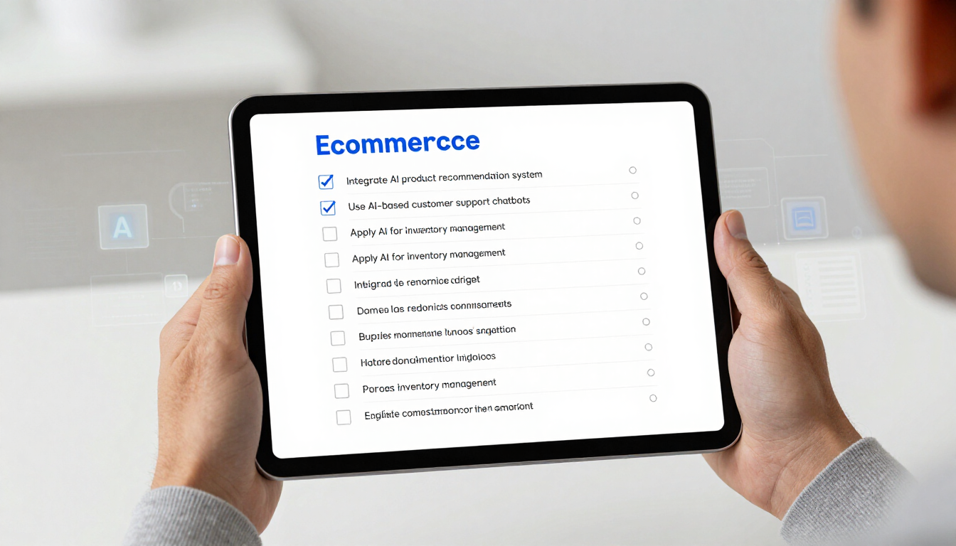 checklist ecommerce