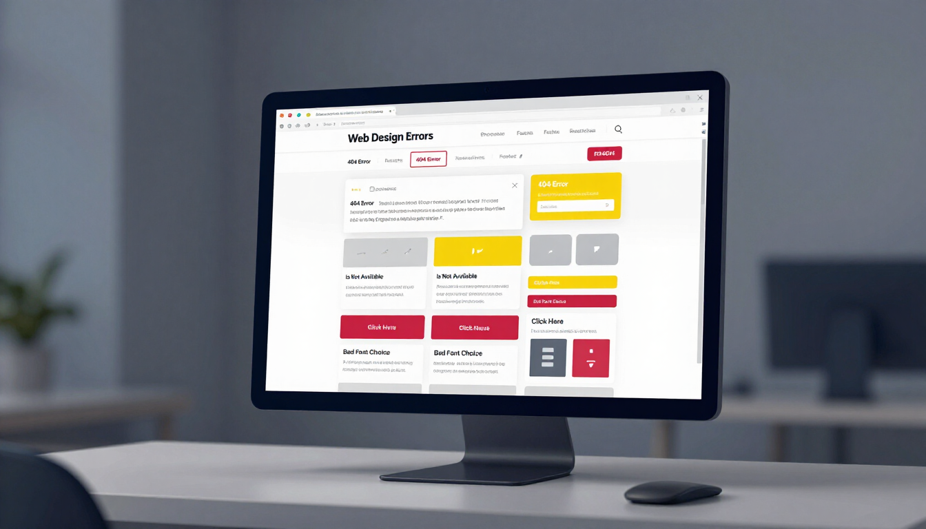  Errores de Diseño Web