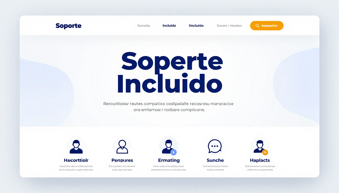 website con soporte incluido