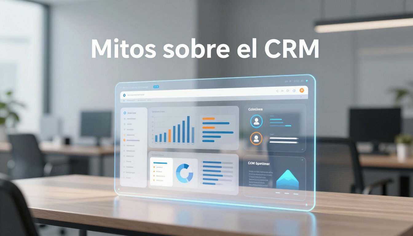 Illustration of common CRM marketing automation myths costing businesses clients