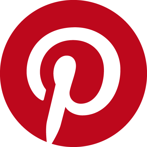 Logotipo de Pinterest: una “P” estilizada en blanco sobre un círculo rojo.