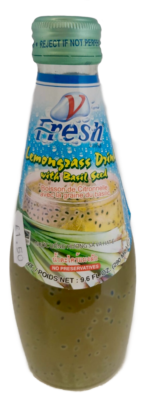 Lemongrass Drink with Basil Seed 