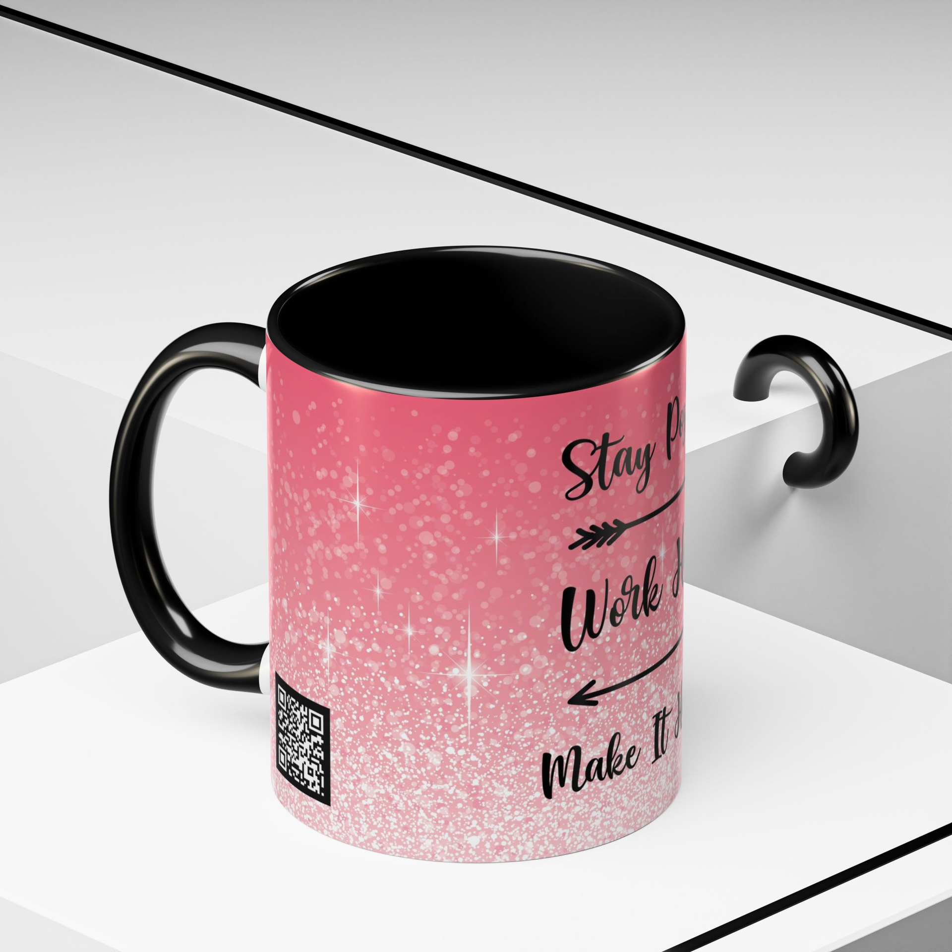 Keep Going Mug With A Updatable QR Code