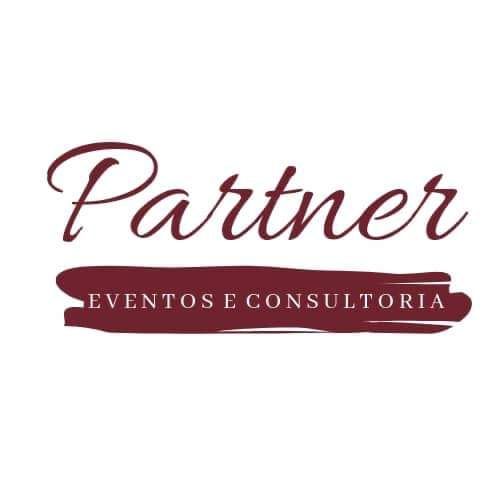 É um logotipo de uma empresa chamada Partner Eventos e Consultoria.