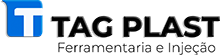 Um logotipo para uma empresa chamada tag plast