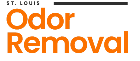 "St. Louis Odor Removal" logo in orange text with a black horizontal line above the word "Odor."