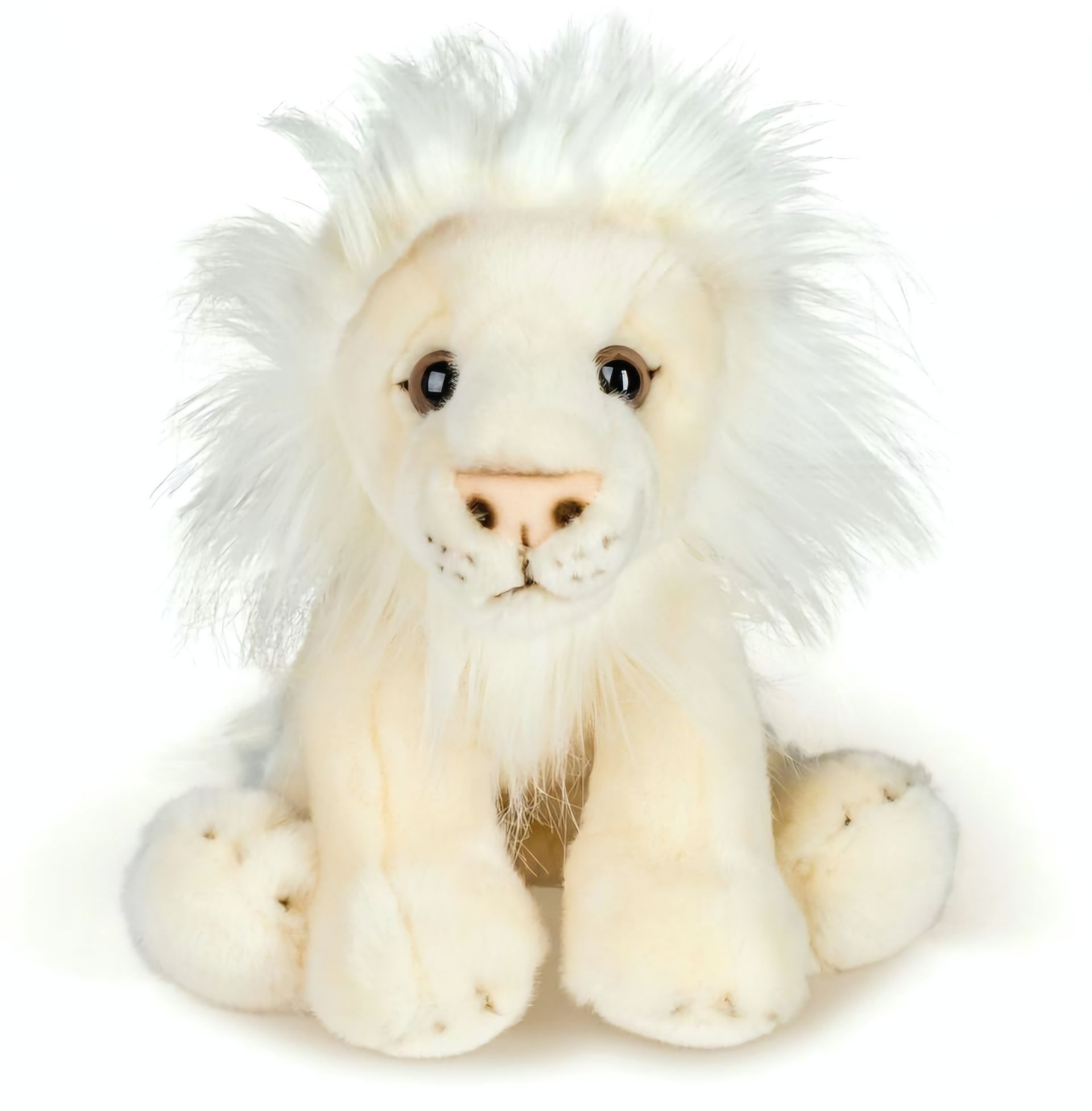Heirloom plush white lion stuffed animal plushie