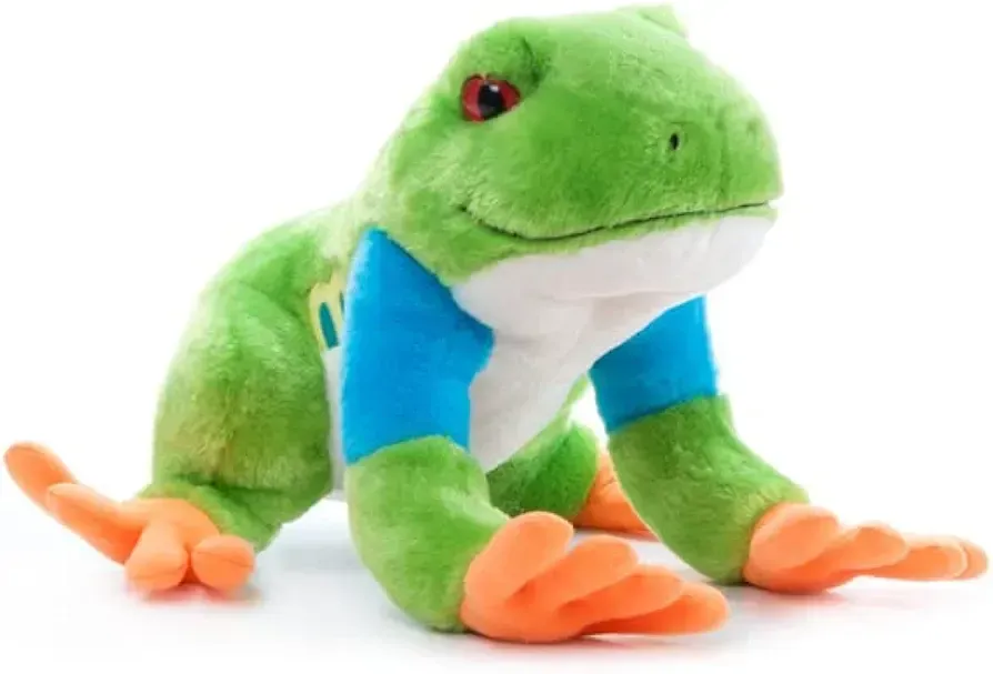 The Petting Zoo Brand plush soft toy red-eyed tree frog stuffed animal plushie