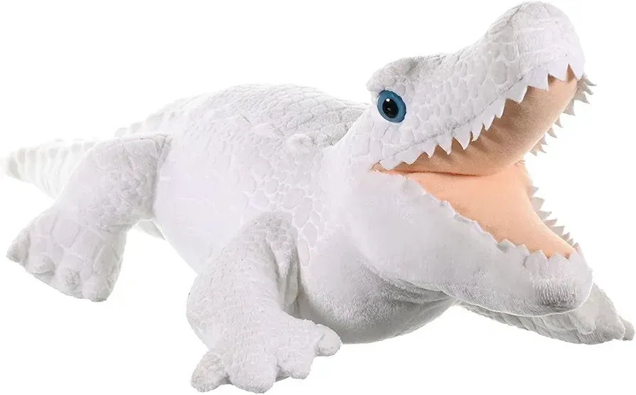 Wild Republic CK plush soft toy white alligator