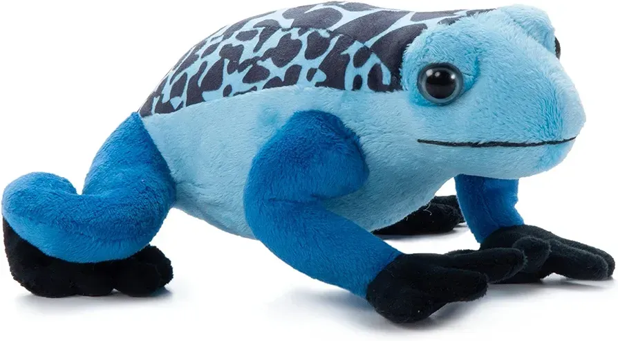 The Petting Zoo Brand plush soft toy blue poison dart frog stuffed animal plushie