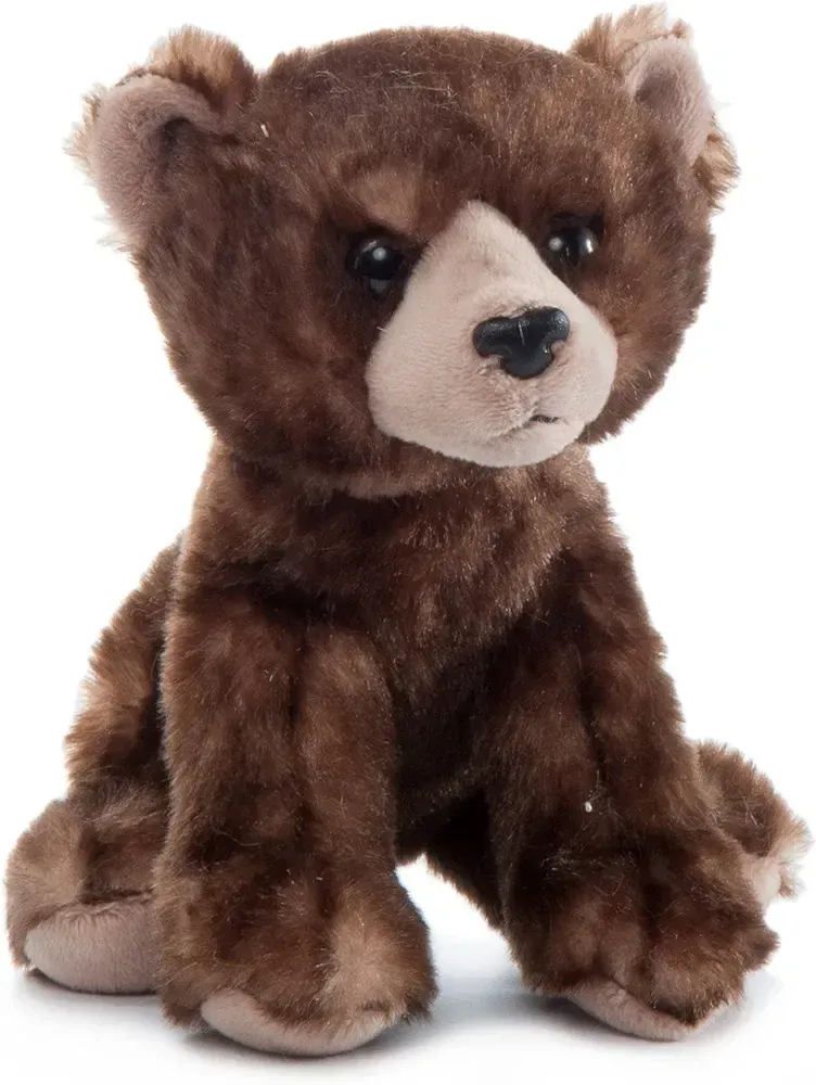 The Petting Zoo Brand plush soft toy mini brown bear grizzly stuffed animal plushie