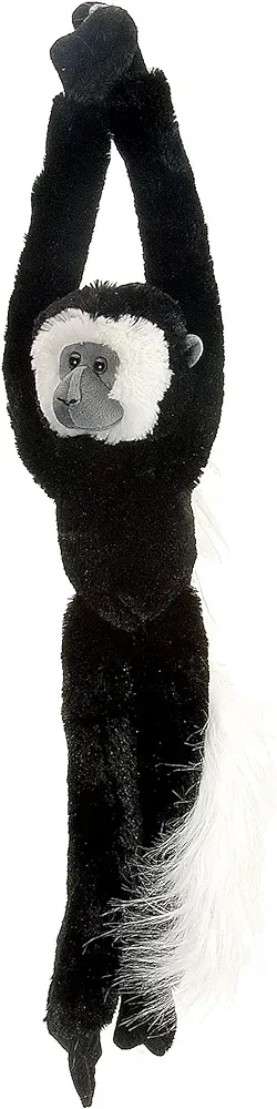 Wild Republic CK plush hanging colobus monkey with velcro stuffed animal plushie