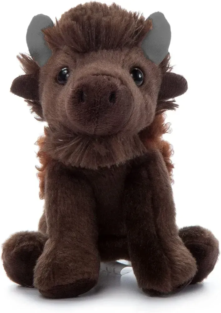 The Petting Zoo Brand plush soft toy mini bison stuffed animal plushie