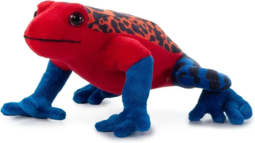 The Petting Zoo brand plush soft toy red poison dart frog