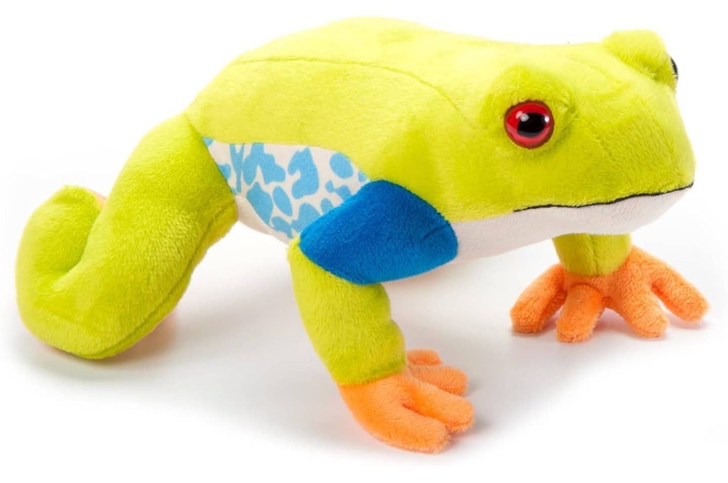 Plush red-eyed tree frog, tree frog plush toy