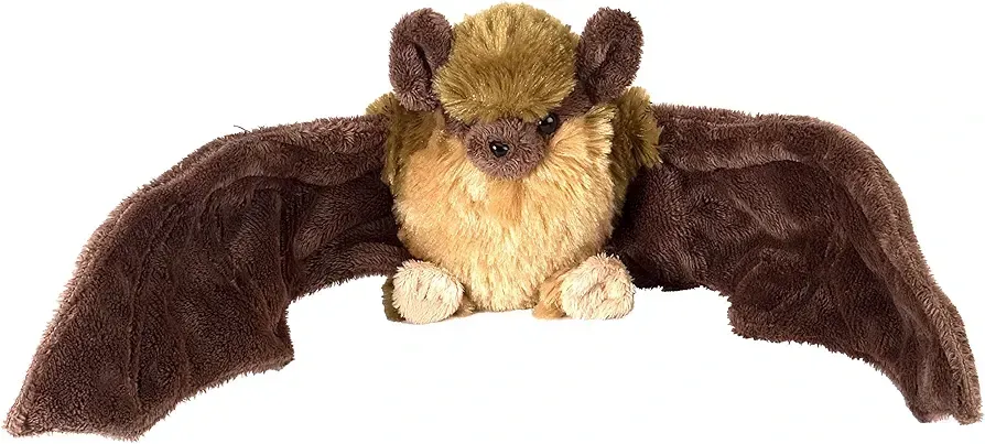 Wild Republic ck plush brown bat stuffed animal plushie