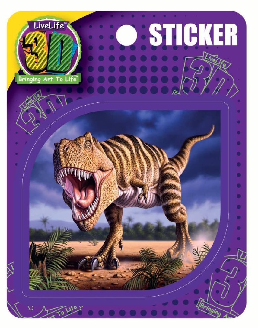 3D T-Rex Sticker
