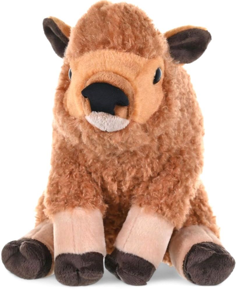 Wild Republic ck plush baby bison stuffed animal plushie