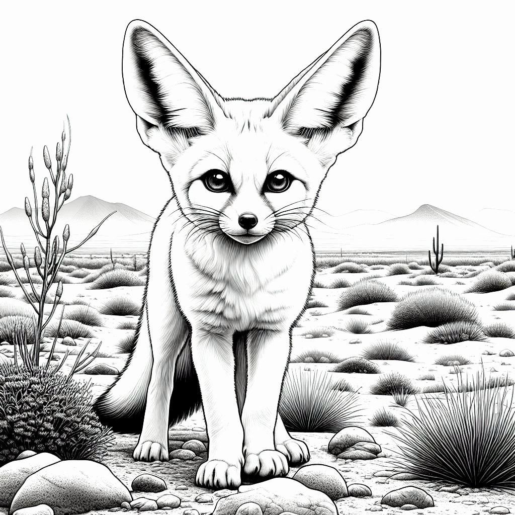 Fennec Fox Coloring Page Into The Wild Zootique