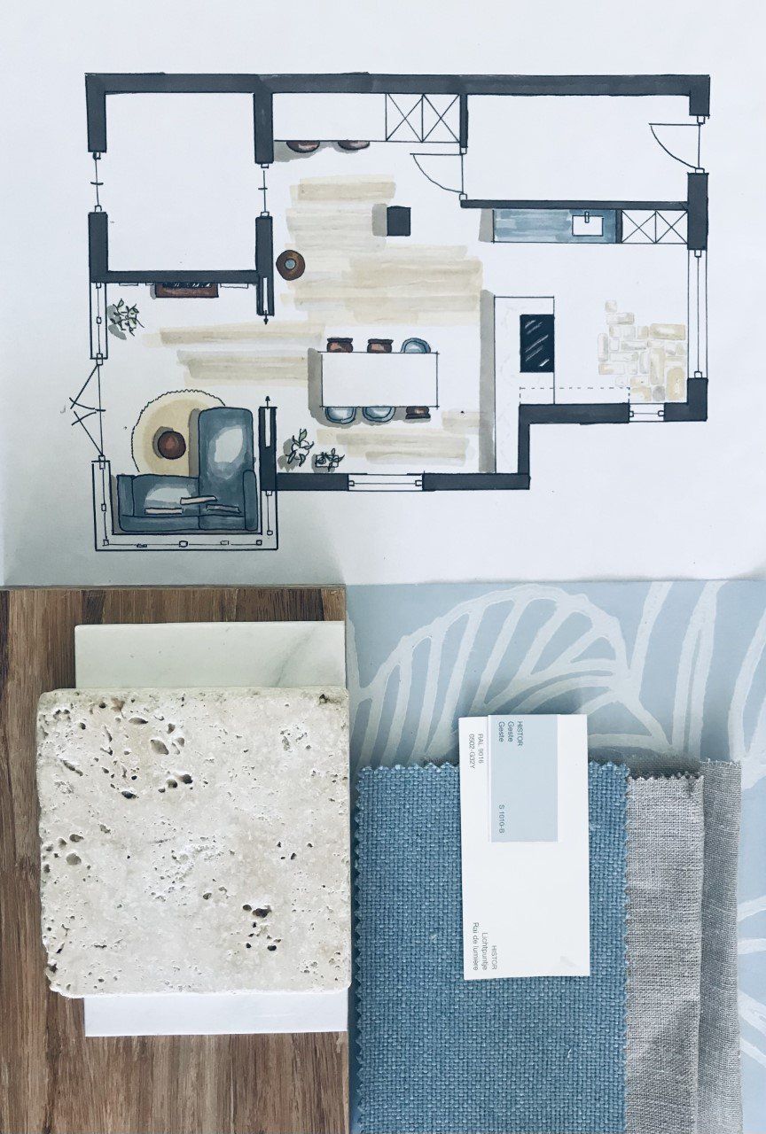 2D indelings plattegrond interieur