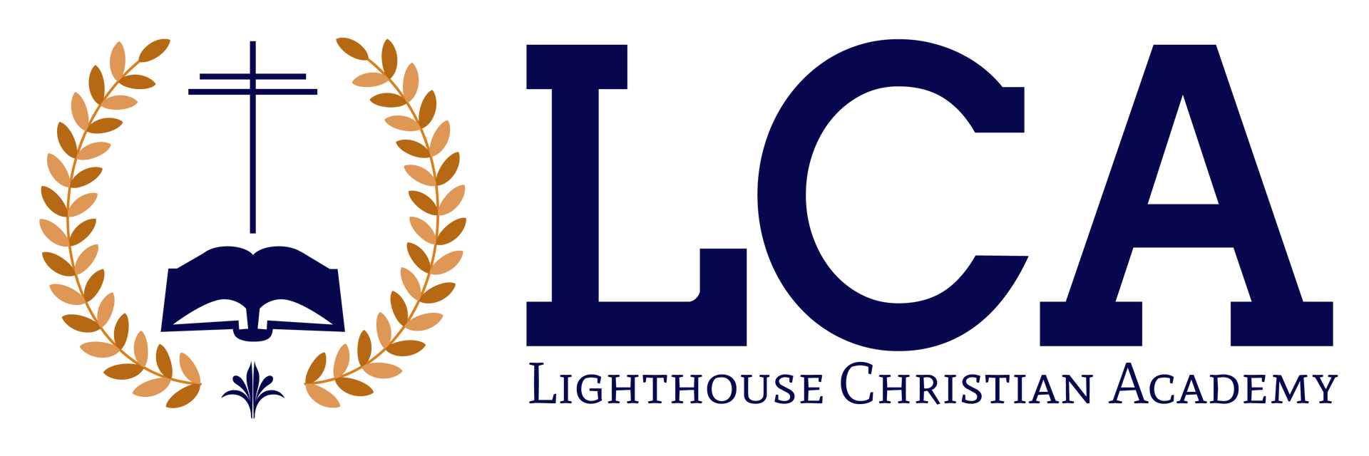 The logo for the lighthouse christian academy