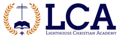 The logo for the lighthouse christian academy