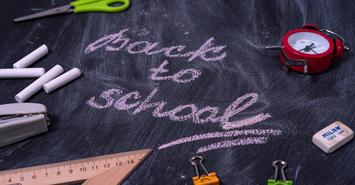 A blackboard with the words 