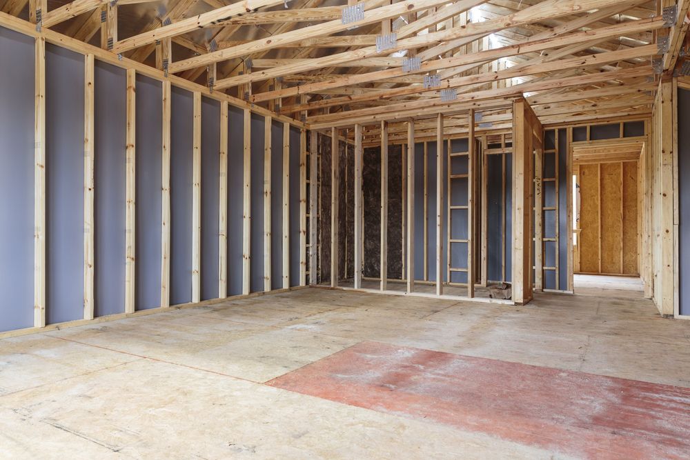Interior of a House Under Construction — Premium Trusses In South Grafton, NSW