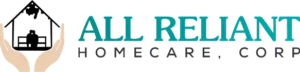 All Reliant Homecare logo with teal house icon and black text on a white background