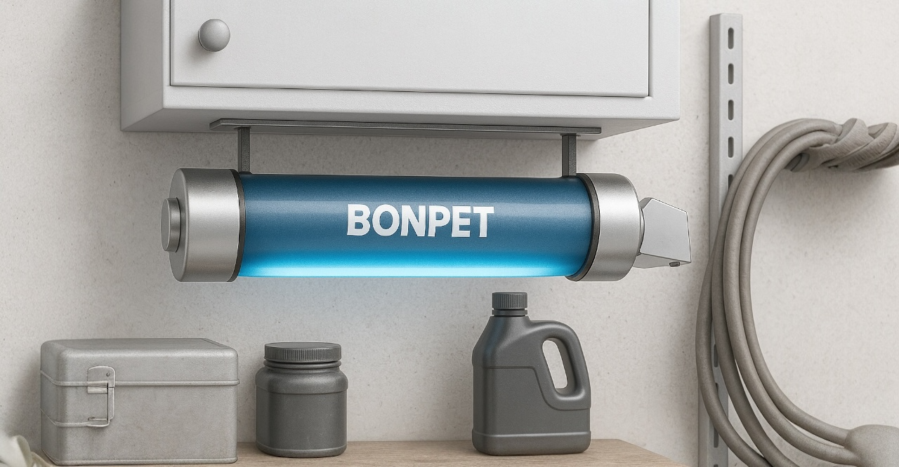 Bonpet ampul brandblusser in garage